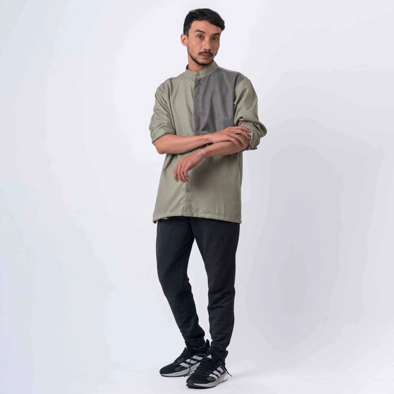 Product image Koko Pria Katun Madinah - RAMI Leek Green S all variant